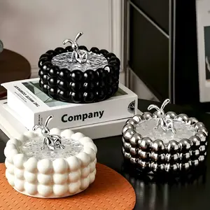 Living room ashtray household high-end atmosphere high-grade creative cover anti-fly ash ashtray advanced sense storage ornament