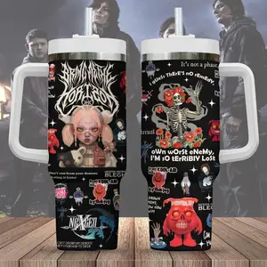 Bring Me The Horizon Post Human Quencher 40oz Stainless Steel Tumbler With Handle