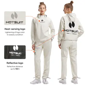 HOTSUIT Technical Anti Rip Machine Washing Sweat Sauna Suit for Women Men Sports Jacket Tracksuit Sets women's alo set