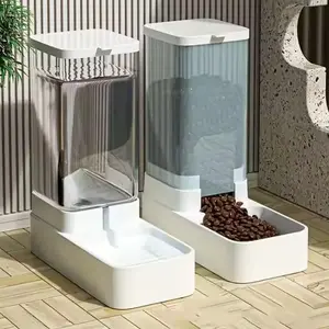 Gravity Pet Feeder and Water Dispenser Set, Automatic Dog Feeder and Dog Water Dispenser for Dogs Cats Pets Animals Large Capacity