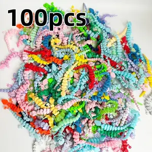 3D Printed Mini Gecko 100 Pcs Multi-Colored Realistic Animal Lizard Cat Toy with Movable Joints Small Decorative Item for Kids
