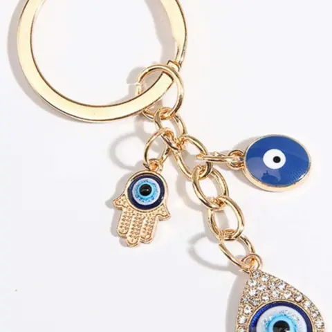 Cute Eye Design Keychain, Rhinestone Decor Pendants Keychain for Women & Men, Fashion Accessories for Daily Use, Trendy All-match & Exquisite Keychain for Birthday Gift, Keychain for Bags, Cute Charms Keychain, Cute Keychain Accessory