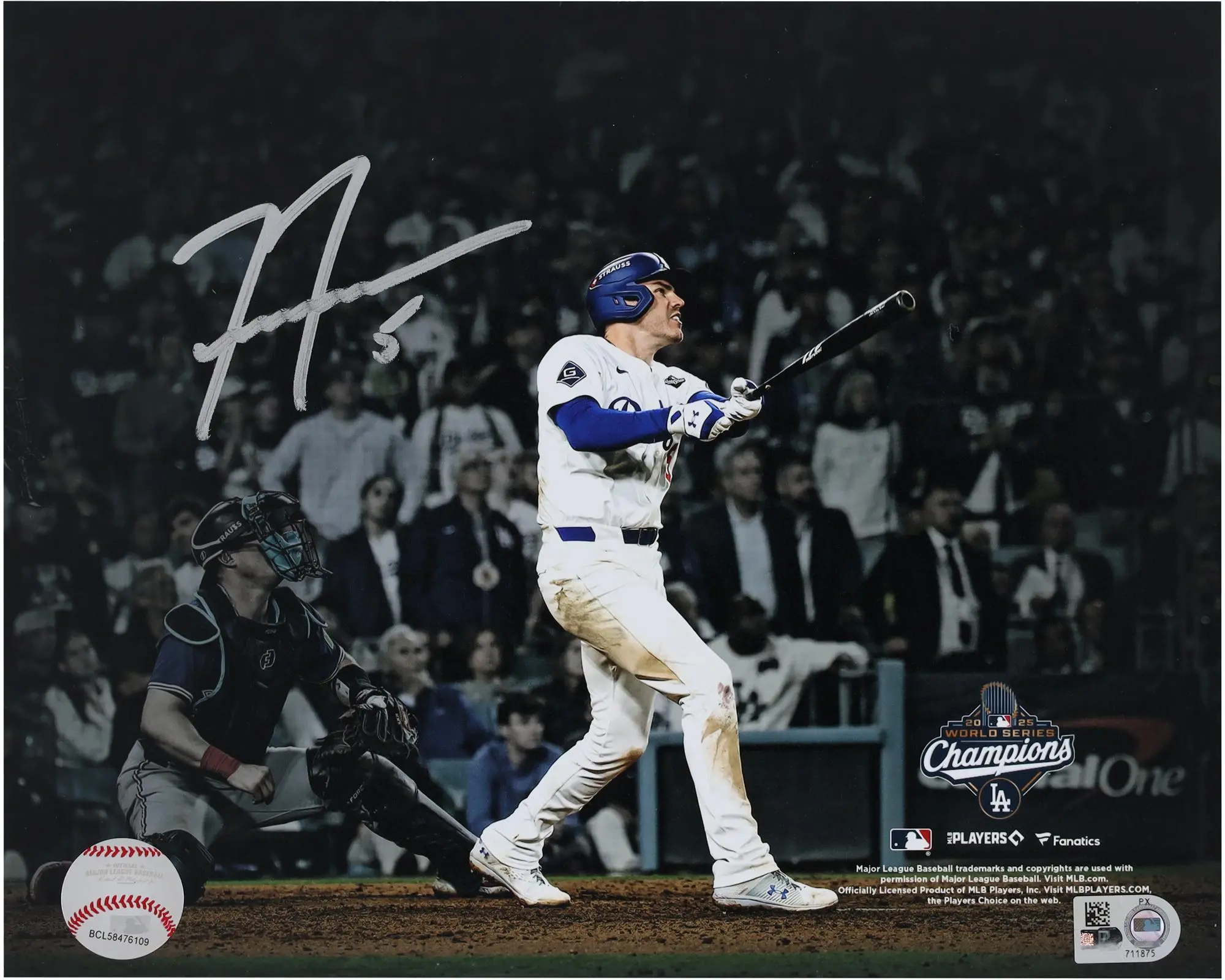 Freddie Freeman Los Angeles Dodgers Autographed 8" x 10" 2025 World Series Game 3 Walk-Off Home Run Photograph - Fanatics Authentic Certified