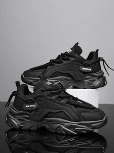 Men's Breathable Mesh Sport Shoes, Trendy Versatile Thick Sole Sneakers, Fashion Casual Dad Shoes, Comfortable Running Trainers