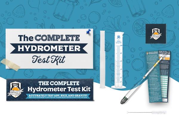 Complete Hydrometer Test Kit with Plastic Test Jar