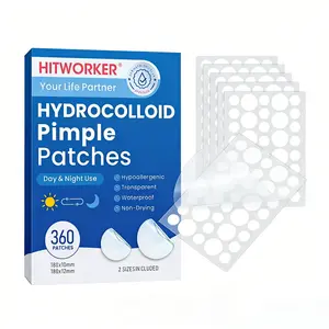 Water Gel Acne Patches, 360 Pieces Acne Care Products, Invisible Waterproof Adhesive, Suitable for Sensitive Skin, Day and Night Use