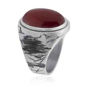 Cracked Carnelian Ring