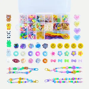 DIY Bead  Making kit 361 count Bead Bag Charm kit  Heart  Flower Letter Alphabet Bag Beads DIY Key Chain Charm Supplies Crafts Accessoriess Jewerly Making Kit