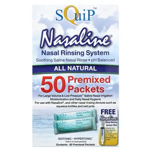 Squip Nasaline®, Nasal Rinsing System, 50 Premixed Packets Squip Nasaline®, Nasal Rinsing System, 50 Premixed Packets