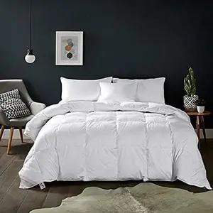 Soft Full Size Comforter Duvet Insert- Alternative Comforter with Corner Tabs-Lightweight Fluffy Breathable Machine Washable (White, 82"x86")