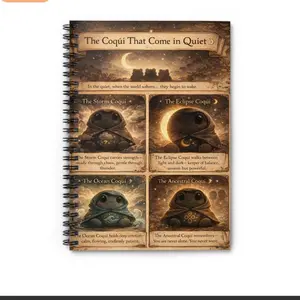 Coquí spiral notebook