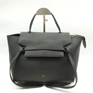 Pre-owned Celine calfskin Shoulder Bags Belt Nano Black Shoulder Bag T ZY0000223149