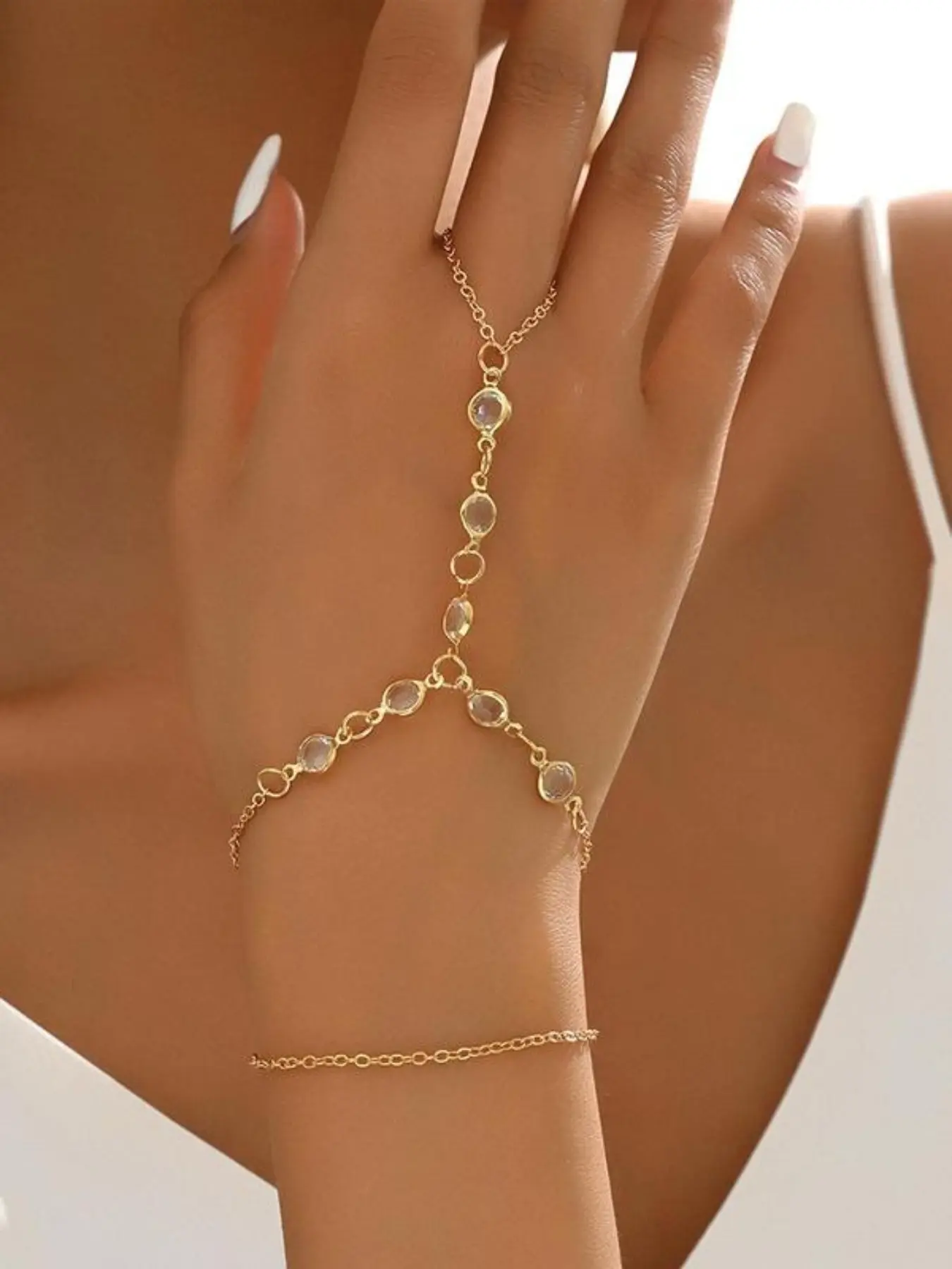 Elegant Crystal Bracelet Set, Rhinestone Accents, Pretty Bracelet, High Quality Bracelet, Beautiful Bracelets, Versatile Jewelry Gift for Women & Girls, Perfect for Daily Wear or Special Occasions, Rhinestone Decorated Bracelet