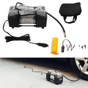 Portable 12V DC Auto Tire Inflator, Heavy Duty Electric Air Compressor Pump For Cars