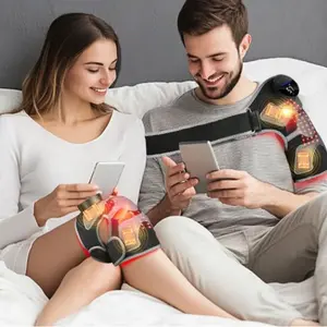 Red Light Therapy Knee Brace - Knee Massager with 4 Vibration Areas, 660nm&850nm, Wireless Controller, Red Light Therapy Device for Knee Elbow Shoulder