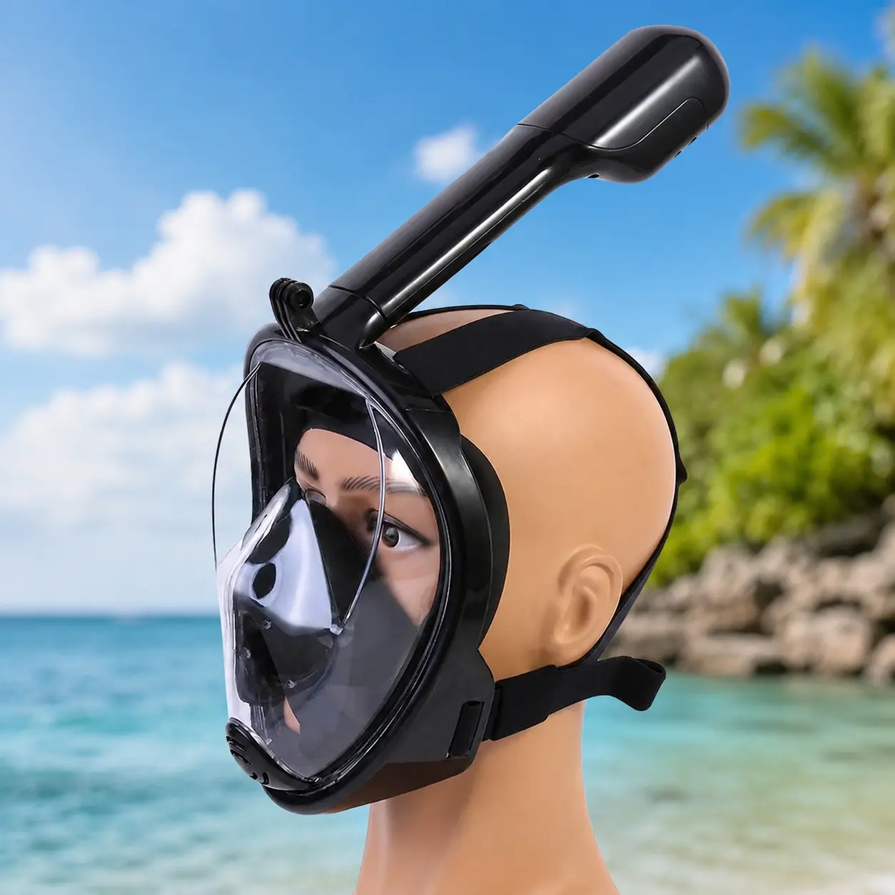 Professional Snorkeling Mask Set with Anti-Fog, Leak-Proof Design & 180° Clear View, Adjustable Breathing for Adults & Kids, Comfortable, Pressure-Resistant Snorkel Gear, Diving Gear for Ocean Adventures & Swimming