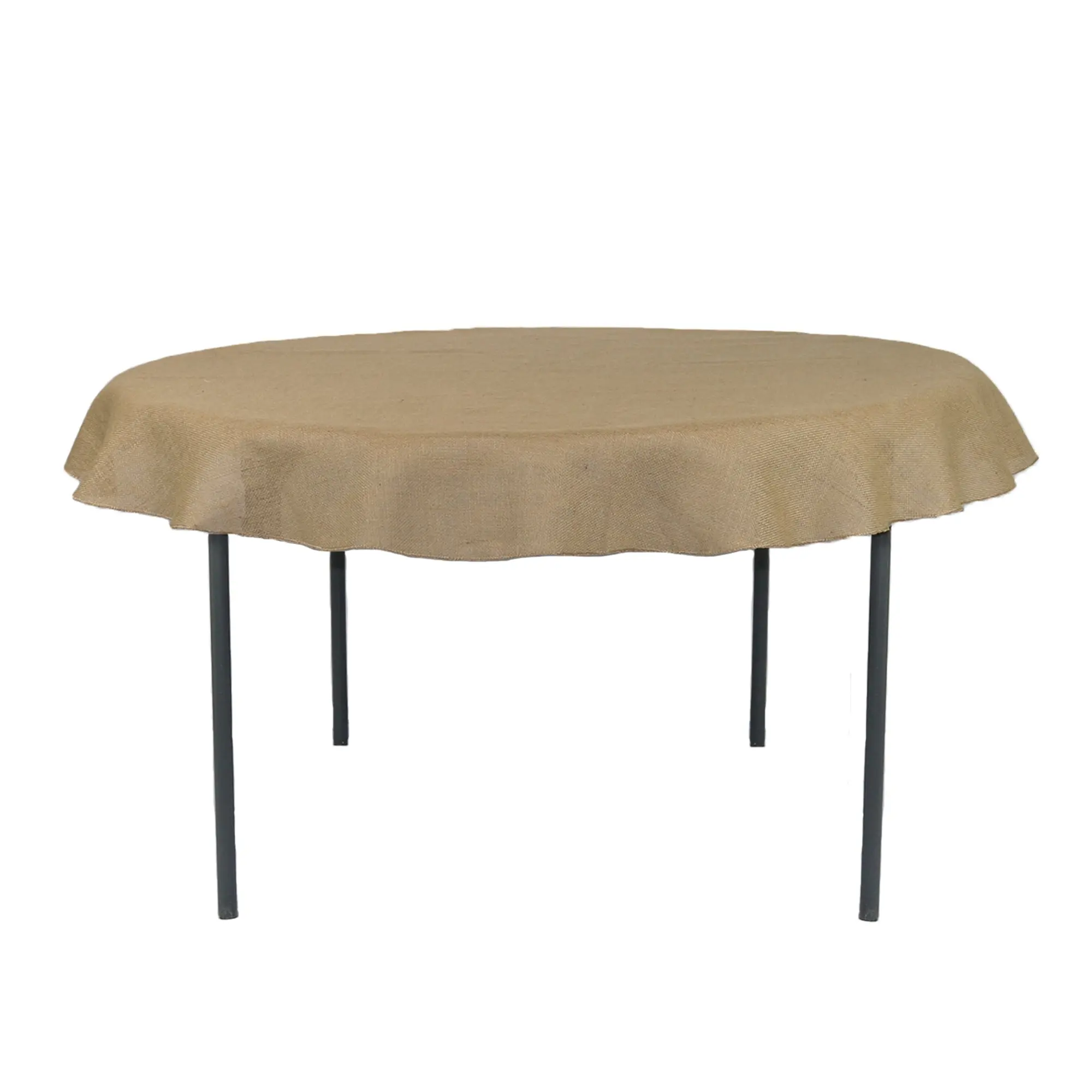 72 Inch Round Burlap Tablecloth