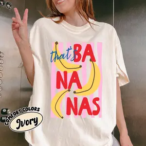 That’s Bananas Shirt, Summer Fruit Tshirt, Food Pun Shirt, Retro Graphic Tee, Banana Graphic Tee, Trendy Summer Shirt, Comfort Colors