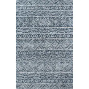 Momeni Mallorca MRC-2 Denim Contemporary Hand Hooked Rug