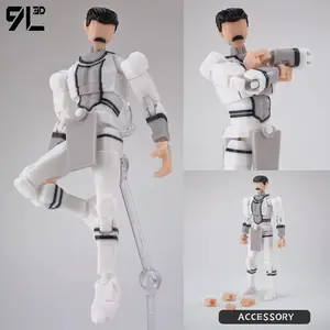 9L 3D 3D Printed Articulated Omni-Man Action Figure From Invincible Series With Interchangeable Hands Collectible Model