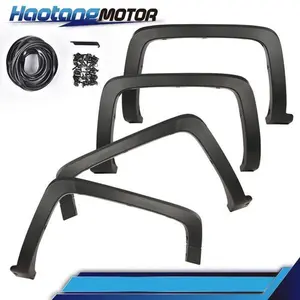 CROSSDESIGN Wheel Fender Flares  Fit For 2014-2019 Chevy Silverado 1500 4PCS