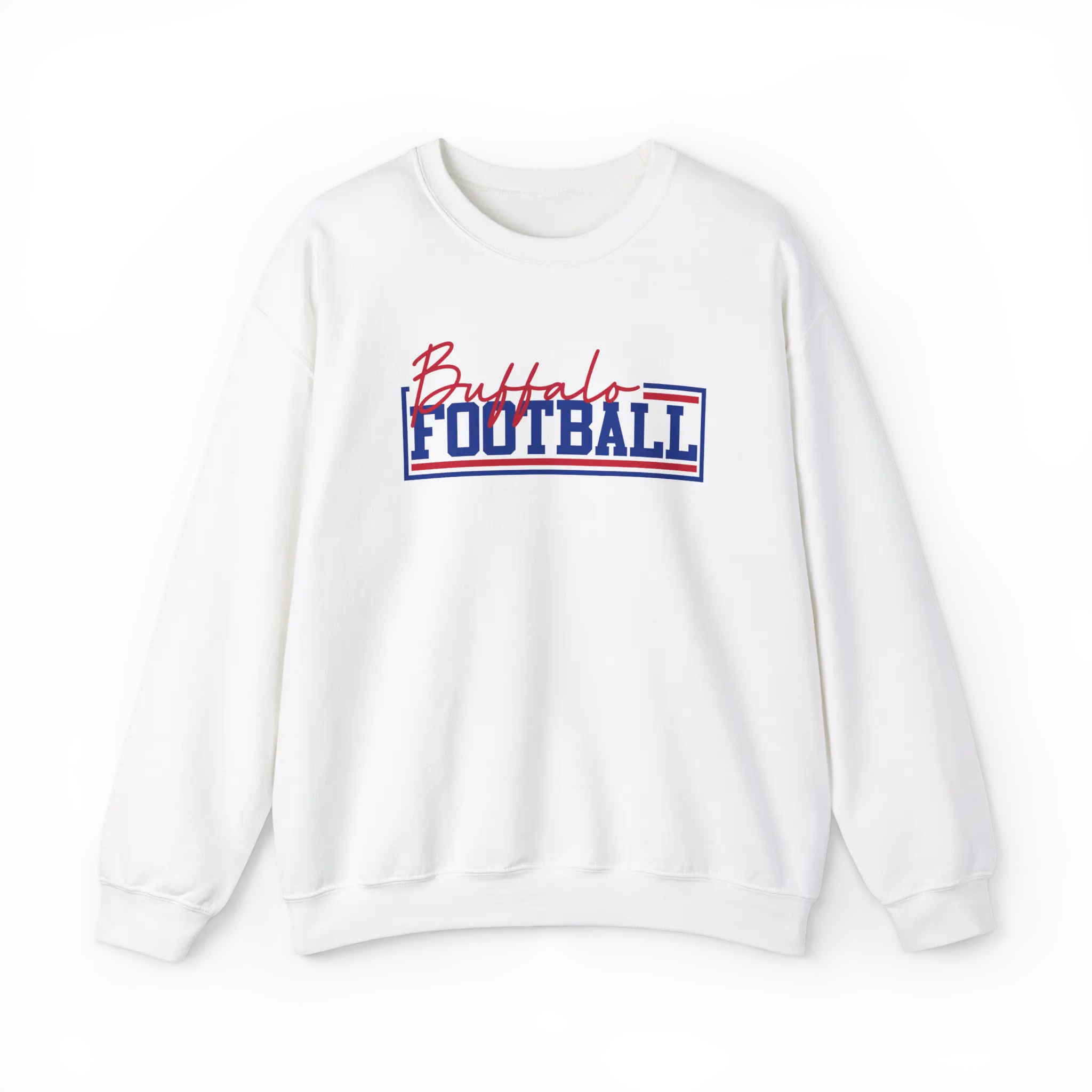 Buffalo Football Crewneck Sweatshirt Gildan Buffalo Bill Sweatshirt Gift for Buffalo Fan Gift Bills Football Pullover Buffalo NY Sweatshirt