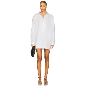 EAVES Yohanne Shirt Dress in White