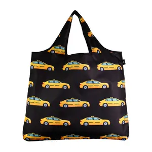 Yay Novelty 4373 Original Eco Friendly Stylish Tote Large Excellent Versatile Reusable Shopping Bag - Yellow Taxi