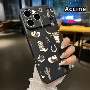 Compatible with iPhone 17 Pro Max 16 Plus 15 14 13 12 11 XR Air E Soft Case Western Dreamscape Camera Protective skin-friendly feel Smartphone Cover for Boy
