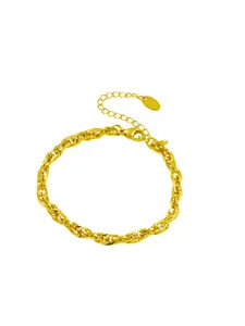 New European and American punk style thick chain bracelet, fashionable and personalized hip-hop stainless steel chain, fashionable for both men and women