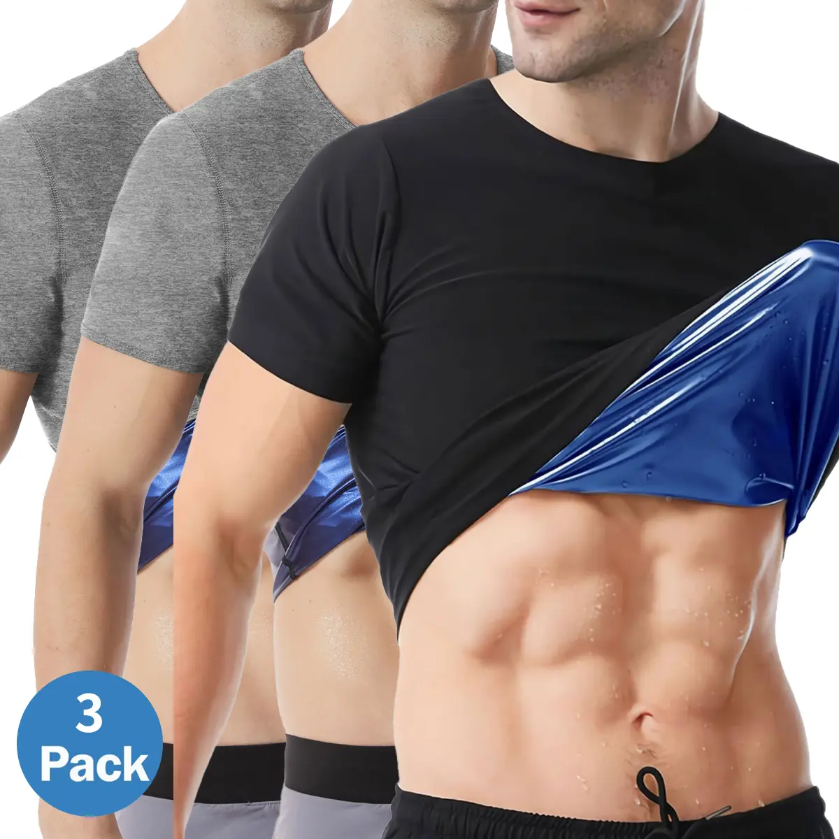 Gray (2 Pack)+Black&Blue