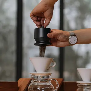 MHW-3BOMBER Coffee Dosing Funnel 58mm Universal Design Food-Grade Aluminum Alloy CNC Precision Machined Mess-Free Easy to Clean Barista-Quality Results