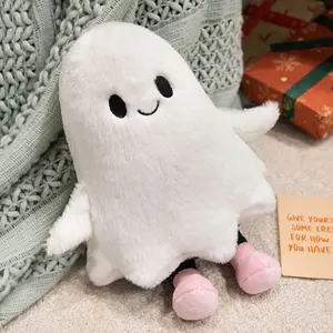 Ultra-Soft Plush Ghost Toy with Tiny Shoes, Perfect As a Cute Haunting Companion And a Delightful Gift for Family, Ideal for Halloween Room Decoration kid decor