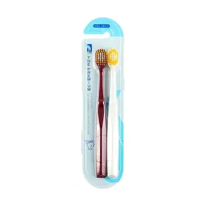 ITO Japan Premium HZ61 Toothbrush 2-Pack - Ultra Soft Bristles for Sensitive Gums, Advanced Oral Care