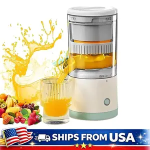 Rechargeable Electric Juicer Portable Citrus Squeezer USB Charging Orange Lemon Kiwi Grapefruit with Cleaning Brush Fresh Juice
