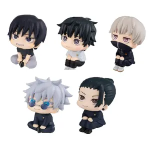 Jujutsu Kaisen Chibi Figures: Satoru Gojo, Suguru Geto, and Toji Fushiguro – Sitting-Pose Collectibles for Car Dashboards or Desktops