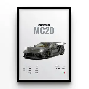 DICH-MaseratiMC20 Poster - Unframed #10200