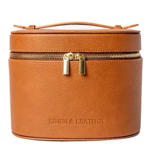 Makeup Bag with Gold Zipper Closure for 30+ Products Travel-Friendly Design