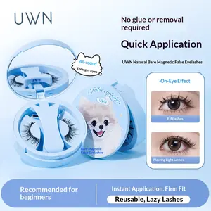 Reusable Magnetic Eyelashes Natural Look No Glue Needed Easy Quick Absorption In One Integrated Box Comfortable Weightless Wear Long Lasting Magnetic False Eyelashes For Daily Makeup