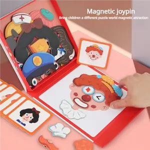 Magnetic Puzzle for Kids Magnetic Jigsaw PuzzleMagnetic Puzzle Book Travel Magnetic Puzzle BookMagnetic Building TilesMagnetic Construction Set facial magnetic stickers