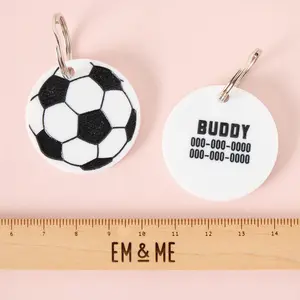 Soccer Ball Personalized Pet Tag