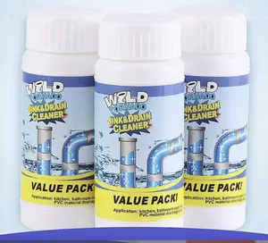 Drain Unclogger Powerful Pipeline Dredging for Kitchen Sinks Shower Drains Tubs Dissolves 200+ Blockages Kills 99% Bacteria Safe for All Pipes Quick Dredging Formula Household Cleaner Bathroom Cleaning Tool