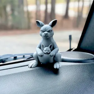 Car Dash Kangaroo With Sticky Dot