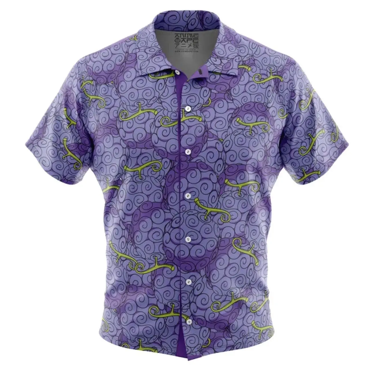 Gomu Gomu No Mi Luffy Devil Fruit One Piece Button Up Hawaiian Shirt
