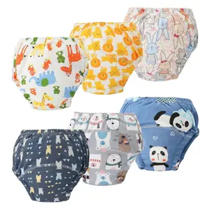 Ultimate 6PCS Potty Training Pants!  Super Soft & Breathable, Highly Absorbent & Leak-Proof for Happy Babies. Adorable Animal Patterns & Comfortable Elastic Waistband. Perfect Gift for Christmas, Halloween, Thanksgiving & More!  Suitable for 0-3 Years.