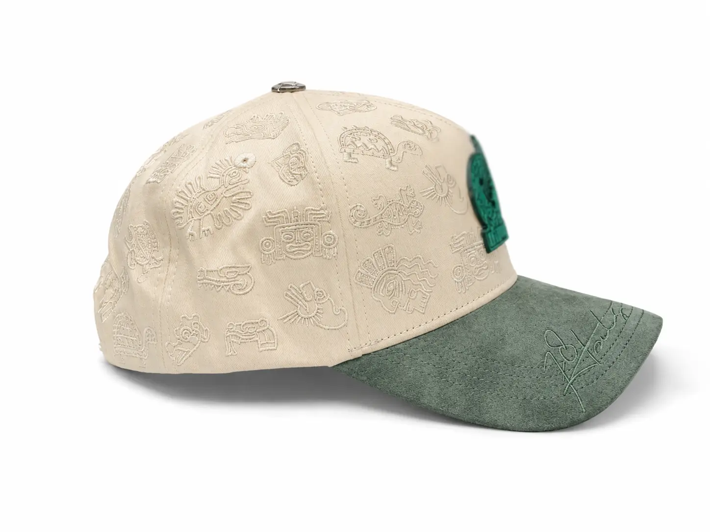 MX Azteca Beige Fashion Accessory Hat