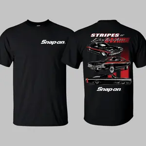 Snap-on Muscle Car Shirt Heavy Cotton Racing Style For Car Lover Men Streetwear , Gift For Mechanics , Gift For Gearhead