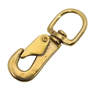 Jeffers Solid Brass Spring Snap