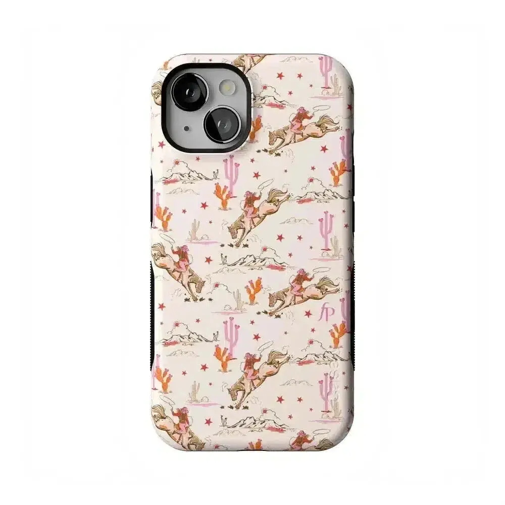 Casely iPhone 13 Case | FashionPass x Casely | Cowgirl Canyon | Bold Protective Design | Compatible with MagSafe