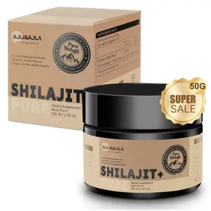 Pure Shilajit Resin with Fulvic Acid & Trace Minerals, Original Siberian Shilajit with 85+ Humic Acid, Support Metabolism & Immune System - 100 Serving / 50g